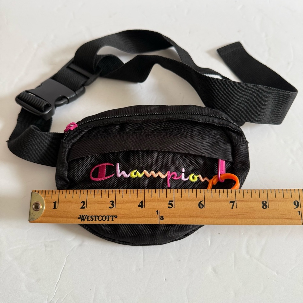 Champion Black Waist Bag with Colorful Logo Little Girls - Picture 3 of 6